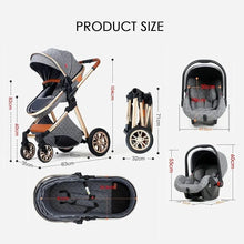 New Baby Stroller 3 in 1 High Landscape Stroller
