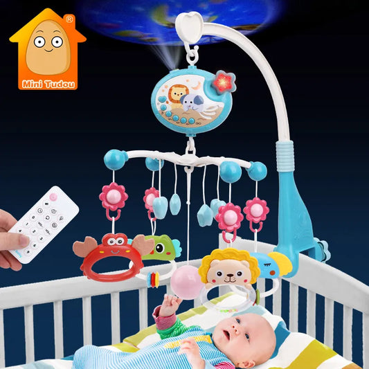 Rotating Musical Projector Baby Crib Mobile Toy